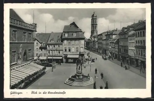 AK Göttingen, Blick in die Weenderstrasse