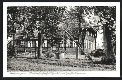 AK Bispingen, Niedersächsisches Haus u. Ziehbrunnen