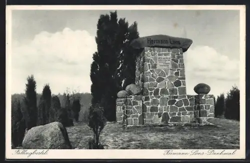 AK Fallingbostel, Hermann Löns Denkmal