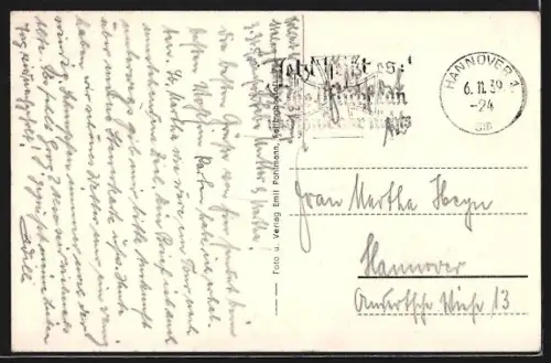 AK Fallingbostel, Hermann Löns Denkmal