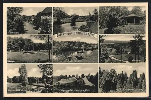 AK Fallingbostel, Soltauerstrasse, Prinz Albrechthöhe, Badeanstalt