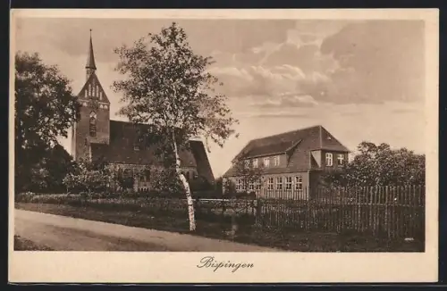 AK Bispingen, Kirche und Schulgebäude