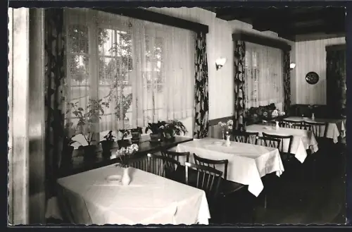 AK Bispingen, Gasthaus Wilhelms, Speisezimmer