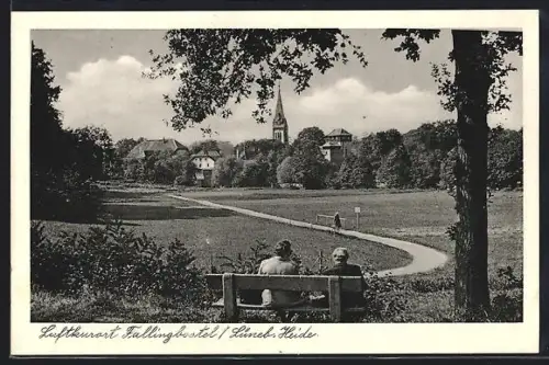 AK Fallingbostel /Lüneb. Heide, Blick zur Kirche