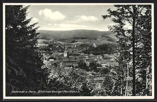 AK Osterode a. Harz, Blick vom Georgs-Pavillon