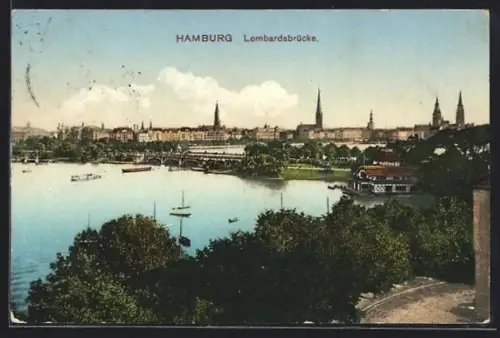 AK Hamburg-Neustadt, Lombardsbrücke