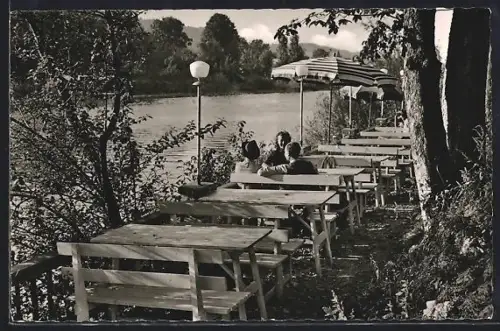 AK Illerbeuren, Strandkaffee Roth am Flussufer