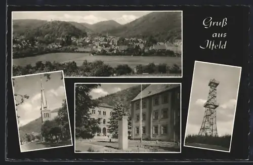 AK Ilfeld, Kirche, Aussichtsturm