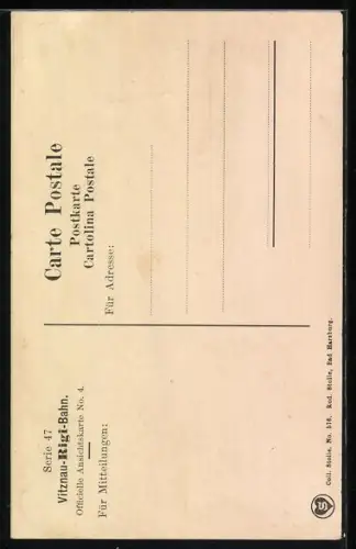 AK Rigitunnelausblick mit Bergbahn