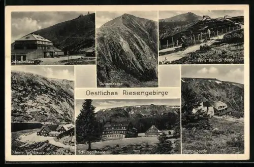 AK Schlingelbaude, Hampelbaude und Prinz-Heinrich-Baude