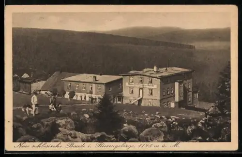 AK Neue Schlesische Baude, Berghütte im Riesengebirge