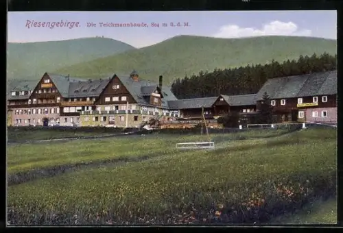 AK Teichmannbaude im Riesengebirge