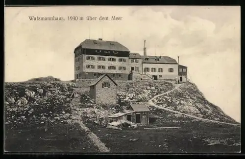 AK Watzmannhaus, Blick zum Haus