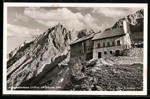 AK Purtschellerhaus, Ansicht mit Kuchler Göll