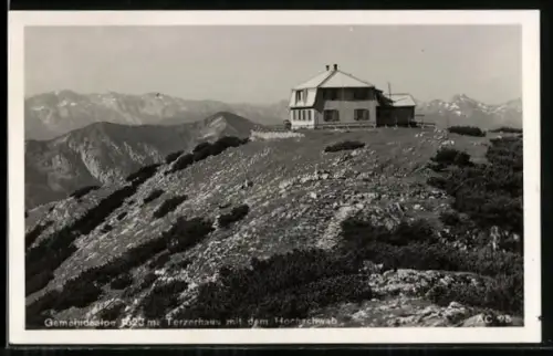 AK Terzerhaus /Hochschwab, Blick zur Berghütte
