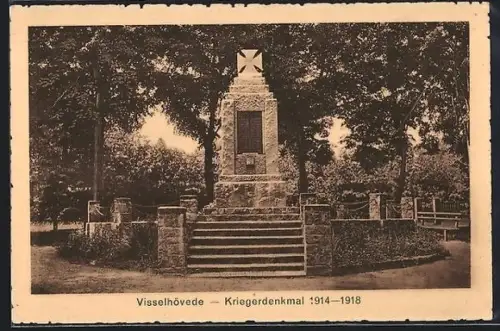 AK Visselhövede, Kriegerdenkmal 1914-18