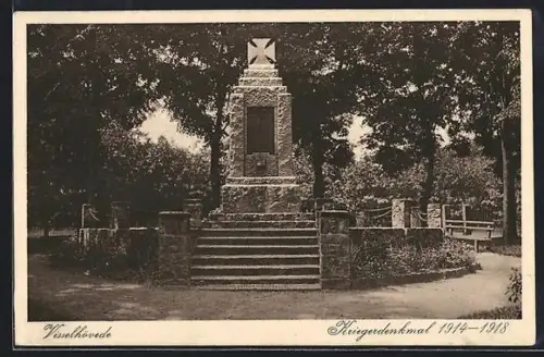 AK Visselhövede, Kriegerdenkmal 1914-18