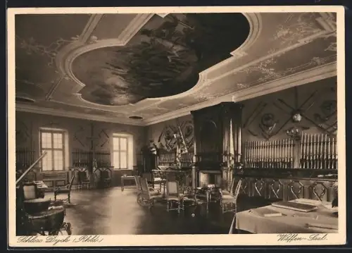 AK Schloss Dyck /Rheinland, Waffensaal