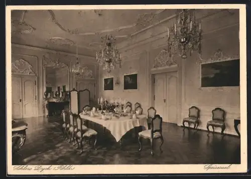 AK Schloss Dyck /Rhld., Speisesaal