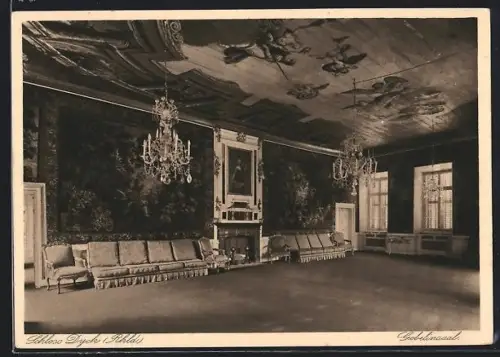 AK Schloss Dyck i. Rhld., Gobelinsaal