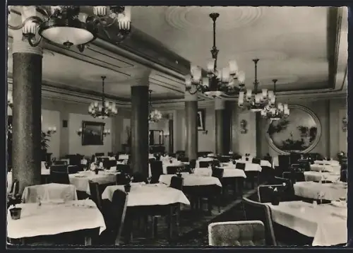 AK Berlin, Hotel Newa Restaurant, Speisesaal, Invalidenstrasse 115