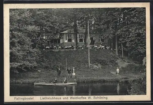 AK Fallingbostel, Liethklubhaus und Waldkaffee W. Schöning
