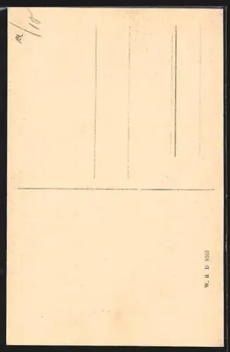 AK München, Neues Rathaus mit Lindwurmecke
