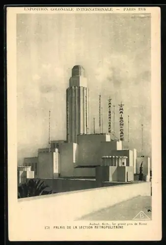 AK Paris, Exposition Coloniale Internationale 1931, Palais de la Section Metropolitaine, Ausstellung