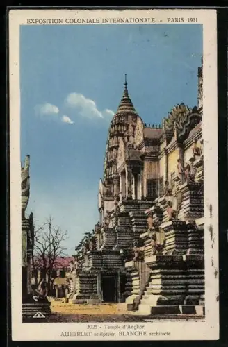 AK Paris, Exposition coloniale internationale 1931, Temple d`Angkor