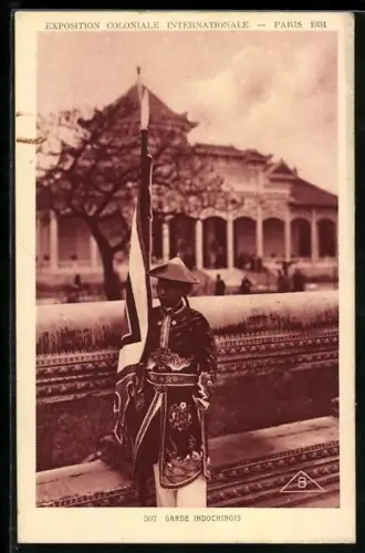 AK Paris, Exposition coloniale internationale 1931, Garde Indochinois