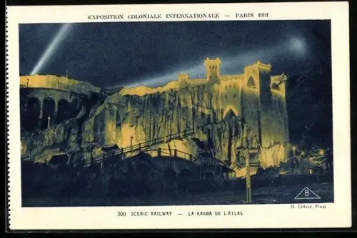 AK Paris, Exposition coloniale internationale 1931, Scenic Railway, La Kasba de l`Atlas