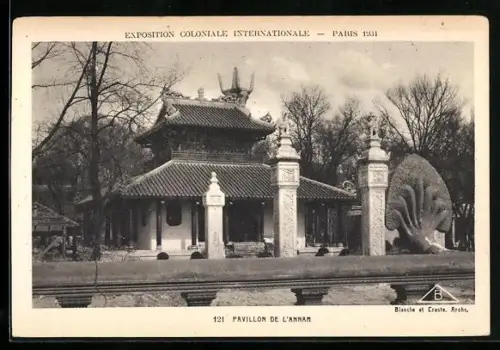 AK Paris, Exposition Coloniale Internationale 1931, Pavillon de l`Annam, Pariser Kolonialausstellung