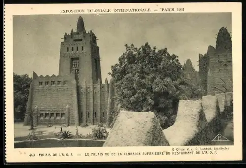 AK Paris, Exposition Coloniale Internationale 1931, Palais de l`A. O. F., Ausstellung