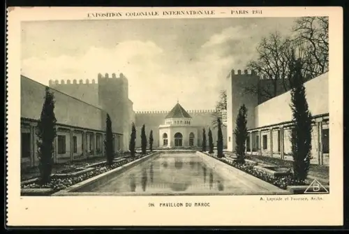 AK Paris, Exposition coloniale internationale 1931, Pavvilon du Maroc