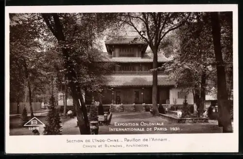 AK Paris, Exposition coloniale internationale 1931, Section de l'Indochine, Pavillon de l'Annam
