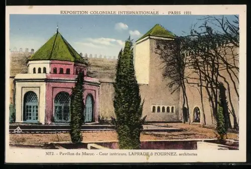 AK Paris, Exposition Coloniale Internationale 1931, Pavillon du Maroc, cour Interieure, Ausstellung