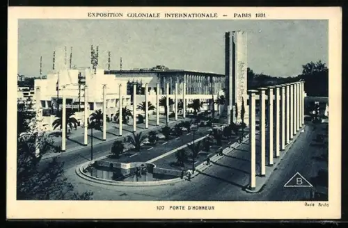 AK Paris, Exposition coloniale internationale 1931, Porte d`Honneur