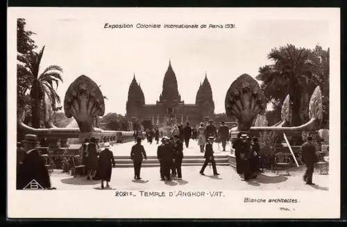 AK Paris, Exposition coloniale internationale 1931, Temple d`Angkor-Vat, Panorama