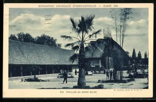 AK Paris, Exposition Coloniale Internationale 1931, Pavillon du Congo Belge