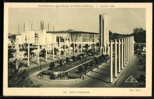AK Paris, Exposition coloniale internationale 1931, Porte d`Honneur