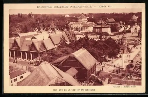 AK Paris, Exposition coloniale internationale 1931, Vue de la Section Indochinoise