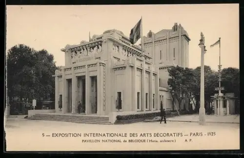 AK Paris, Exposition des Arts décoratifs 1925, Pavillon national de Belgique