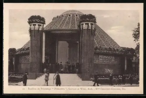 AK Paris, Exposition des Arts décoratifs 1925, Pavillon du Printemps Primavera