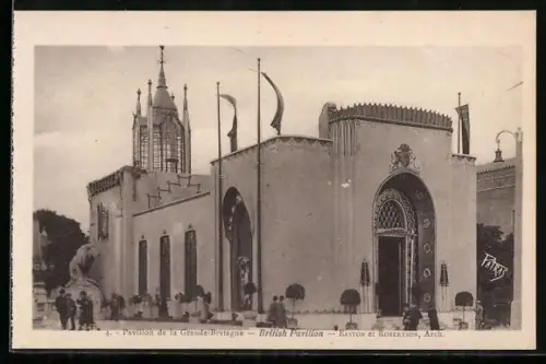 AK Paris, Exposition des Arts décoratifs 1925, Pavillon de la Grande-Bretagne