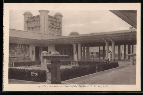 AK Paris, Exposition des Arts décoratifs 1925, Cour des Métiers