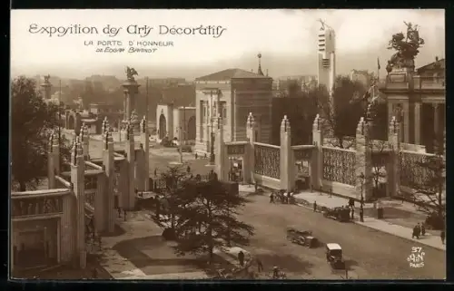 AK Paris, Exposition des Arts décoratifs 1925, La Porte d`Honneur