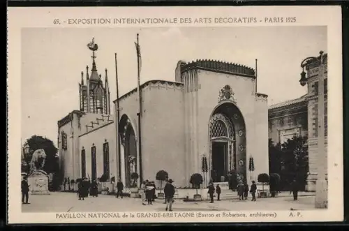 AK Paris, Exposition des Arts décoratifs 1925, Pavillon National de la Grande-Bretagne