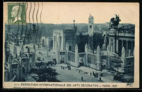 AK Paris, Exposition des Arts décoratifs 1925, Porte d`Honneur