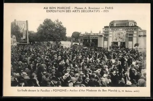 AK Paris, Exposition des Arts décoratifs 1925, Au Bon Marche, Maison A. Boucicaut
