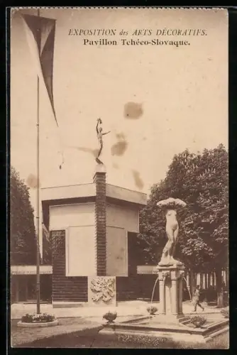 AK Paris, Exposition des Arts décoratifs 1925, Pavillon Tchéco-Slovaque